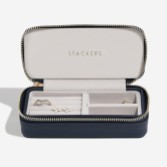 Photograph: Stackers Navy Zipped Travel Jewellery Box