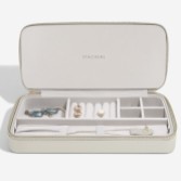 Photograph: Stackers Oatmeal Sleek Necklace Zipped Travel Jewelry Box