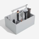 Photograph: Stackers Pebble Gray Cosmetic Organizer