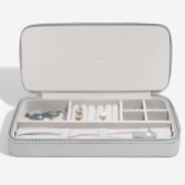 Fotografia: Stackers Portagioie da viaggio con cerniera per collana Pebble Grey Sleek