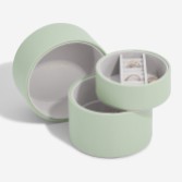 Photograph: Stackers Sage Green Bedside Table Jewellery Box Pod