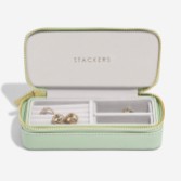 Photograph: Stackers Sage Green Zipped Travel Jewelry Box