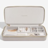 Photograph: Stackers Taupe Sleek Necklace Zipped Travel Jewellery Box