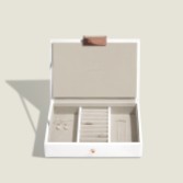 Photograph: Stackers White and Rose Gold Mini Jewelry Box