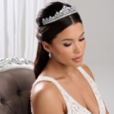 Fotografia: Tiara da sposa in cristallo con zirconi scintillanti Britannia