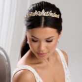 Fotografia: Tiara da sposa in oro con cristalli di zirconia Highgrove