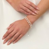 Photograph: Tuliana Freshwater Pearl Bridal Bracelet (Silver)