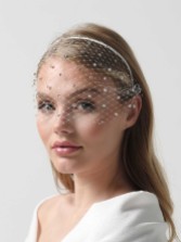 Photograph: Effie Swarovksi Crystal Bridal Birdcage Veil