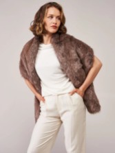 Photograph: Helen Moore Truffle Long Faux Fur Stole