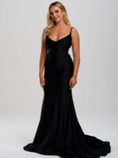 Photograph: Linzi Jay Fitted Lace Up Back Mermaid Prom Dress with Train