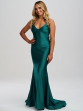 Photograph: Linzi Jay V Neck Backless Mermaid Prom Dress with Crossover Straps