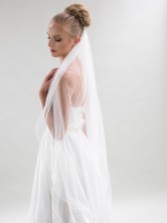 Photograph: Maine Single Tier Tulle Veil with Pencil Edge