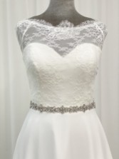 Photograph: Perfect Bridal Arabella Elegant Slim Crystal Wedding Belt