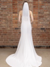 Photograph: Perfect Bridal Ivory Single Tier Polka Dot Floor Length Veil