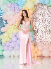 Photograph: Tiffanys Allie Pink Prom Dress