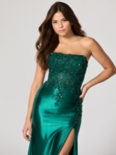 Photograph: Tiffanys Faith Robe de bal de fin d'année vert foncé TFY