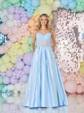 Photograph: Tiffanys Kaylee Light Blue Prom Dress