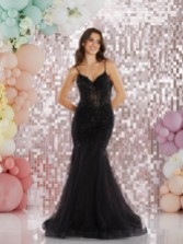 Photograph: Tiffanys Rumi Black Prom Dress