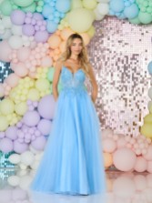 Photograph: Tiffanys Sabina Bluebell Prom Dress