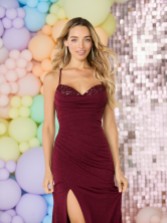 Photograph: Tiffanys Scottie Burgundy Prom Dress