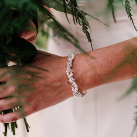 Arianna Mira Dainty Pearl and Crystal Bracelet ARW613