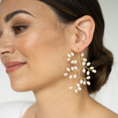 Arianna Rice Pearl Spray Earrings ARE691