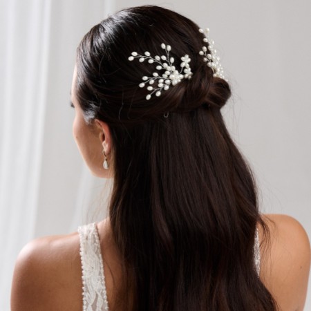 Cascade Set of 2 Pearl Spray Hair Pins