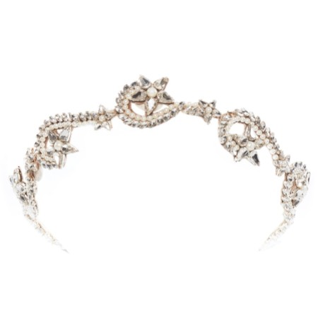 Eliza Jane Howell Sol Swirling Crystal Stars Bridal Headpiece
