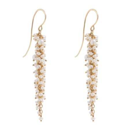 Freya Rose Delicate Gold Pearl Drop Earrings