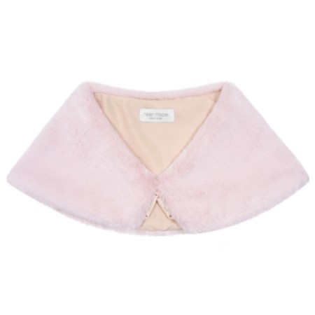 Helen Moore Blossom Pink Faux Fur Wedding Wrap