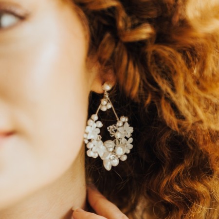 Hermione Harbutt Fleurette Floral Chandelier Earrings