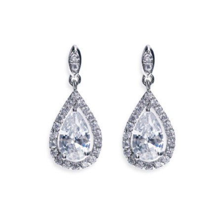 Ivory and Co Belmont Crystal Drop Wedding Earrings