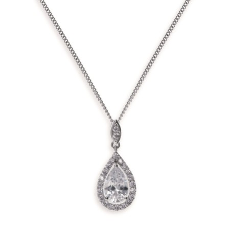 Ivory and Co Belmont Crystal Pendant Necklace