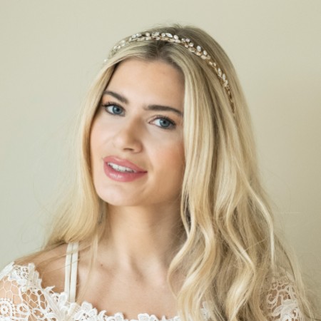 Ivory and Co Bohemia Gold Delicate Pearl and Crystal Hair Vine