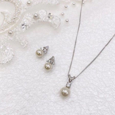 Ivory and Co Classic Pearl Bridal Jewellery Set