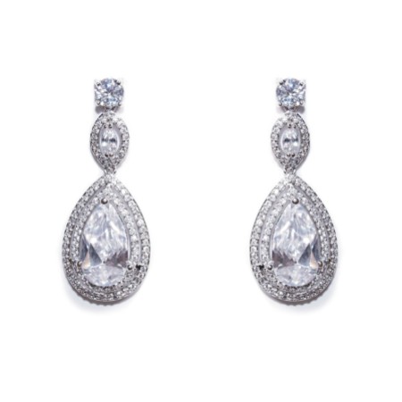 Ivory and Co Cotton Club Crystal Drop Wedding Earrings