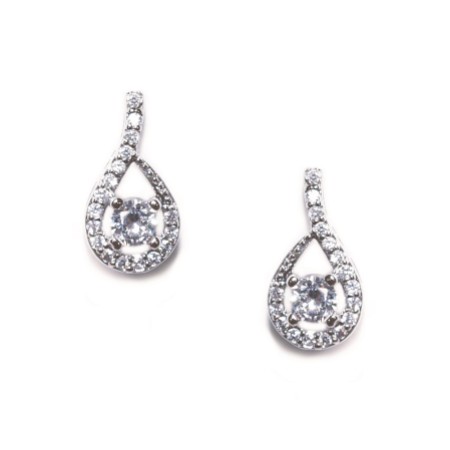 Ivory and Co Eternity Crystal Teardrop Wedding Earrings 