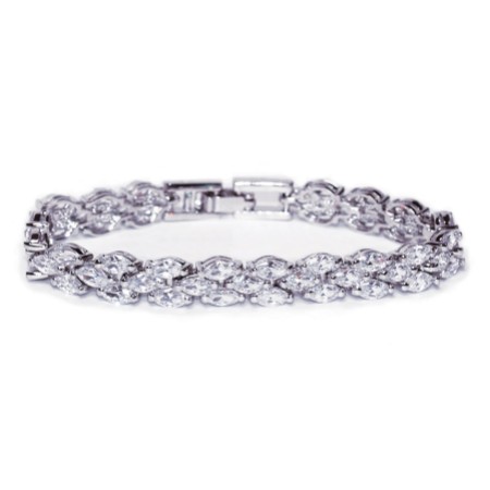Ivory and Co Lincoln Cubic Zirconia Wedding Bracelet