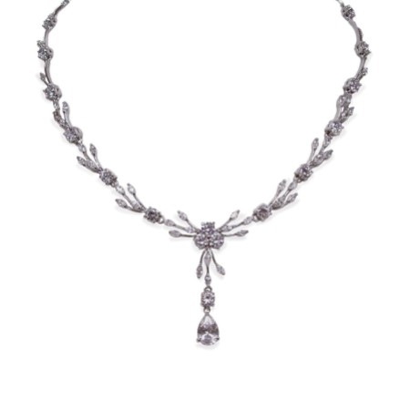 Ivory and Co Mayfair Vintage Inspired Crystal Wedding Necklace