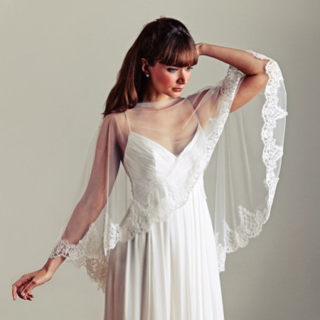 Joyce Jackson Pennymoor Lace Bridal Cape