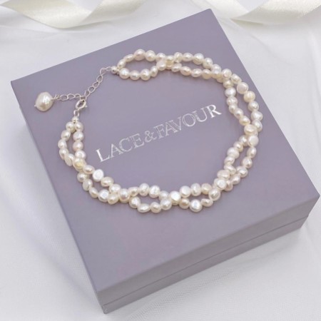 Katarina Twisted Freshwater Pearl Bracelet