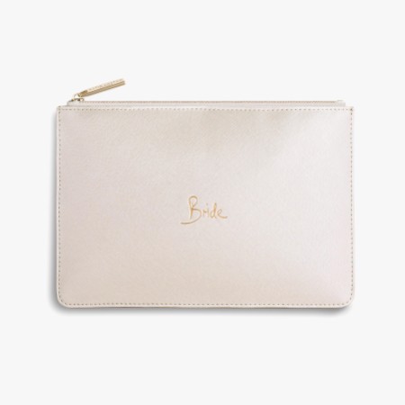 Katie Loxton 'Bride' Pearlescent White Perfect Pouch