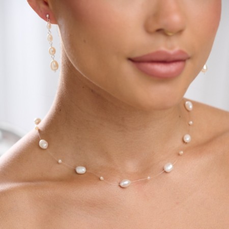 Mereia Illusion Freshwater Pearl Necklace