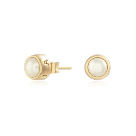 Olivia Burton Classic Pearl Gold Stud Earrings