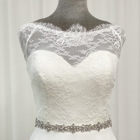 Perfect Bridal Arabella Elegant Slim Crystal Wedding Belt