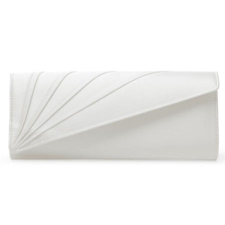 Rainbow Club Tess Dyeable Ivory Satin Wedding Clutch Bag
