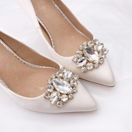 Rainbow Club Xenia Sparkly Brooch Shoe Clips