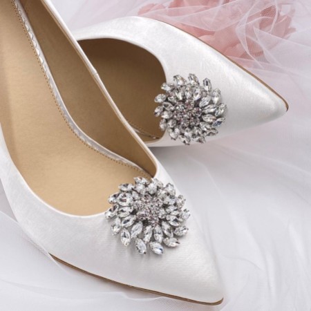 Sunbeam Sparkly Crystal Shoe Clips