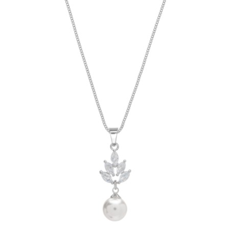 Vienna Vintage Pearl Drop Wedding Necklace
