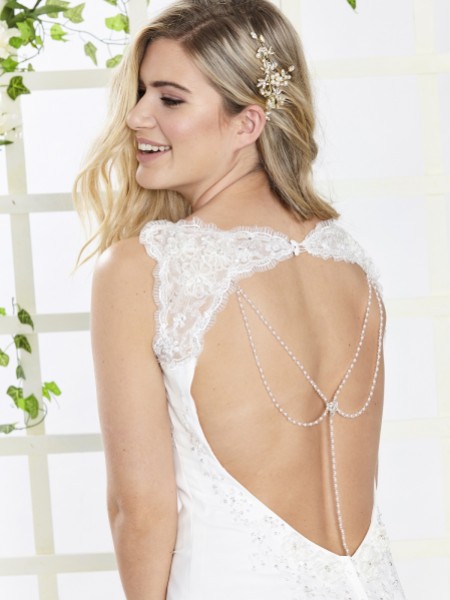 Bridal Back Drop Crystal Necklace Wiipu Wedding Vintage Necklace Deco Jewelry 